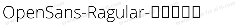 OpenSans-Ragular字体转换