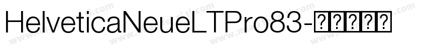 HelveticaNeueLTPro83字体转换