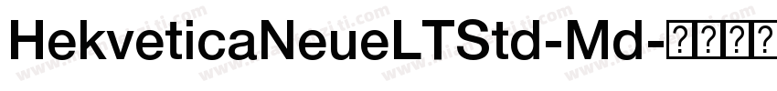 HekveticaNeueLTStd-Md字体转换