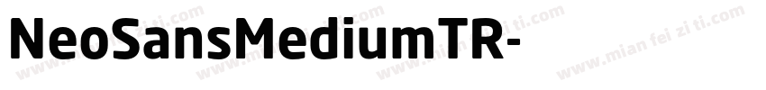 NeoSansMediumTR字体转换