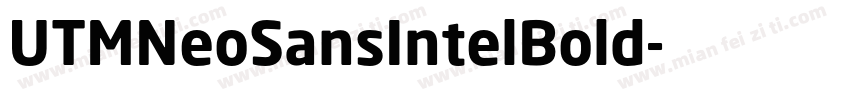 UTMNeoSansIntelBold字体转换