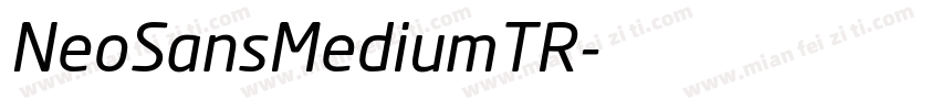 NeoSansMediumTR字体转换