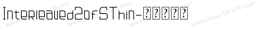 Interleaved2of5Thin字体转换