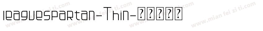 leaguespartan-Thin字体转换