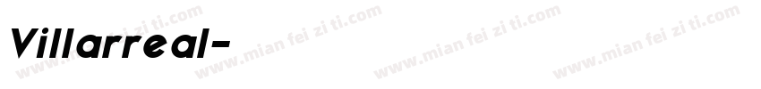 Villarreal字体转换