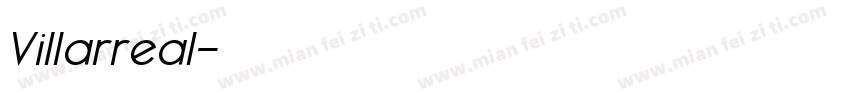 Villarreal字体转换