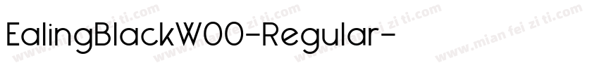 EalingBlackW00-Regular字体转换