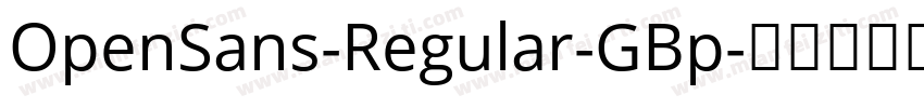 OpenSans-Regular-GBp字体转换
