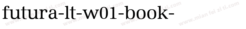 futura-lt-w01-book字体转换