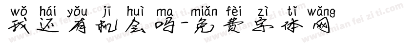 我还有机会吗字体转换