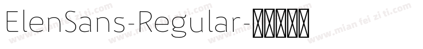 ElenSans-Regular字体转换