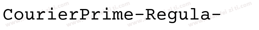 CourierPrime-Regula字体转换