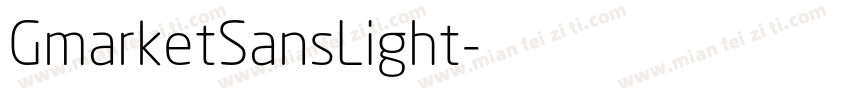 GmarketSansLight字体转换