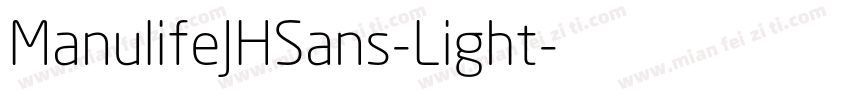 ManulifeJHSans-Light字体转换
