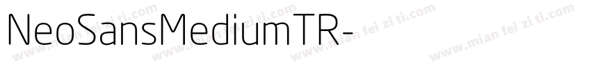 NeoSansMediumTR字体转换