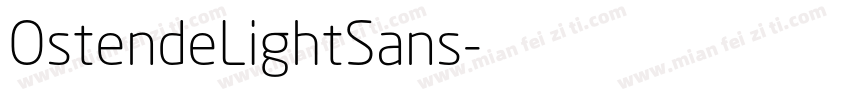 OstendeLightSans字体转换