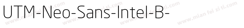 UTM-Neo-Sans-Intel-B字体转换
