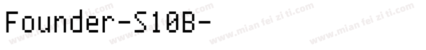 Founder-S10B字体转换