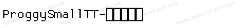 ProggySmallTT字体转换