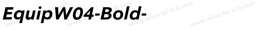 EquipW04-Bold字体转换