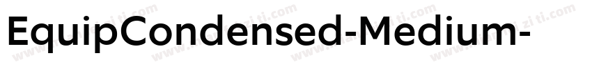 EquipCondensed-Medium字体转换