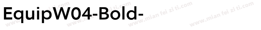 EquipW04-Bold字体转换