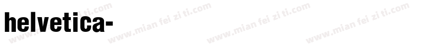 helvetica字体转换