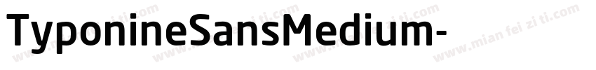 TyponineSansMedium字体转换