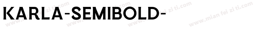 karla-semibold字体转换