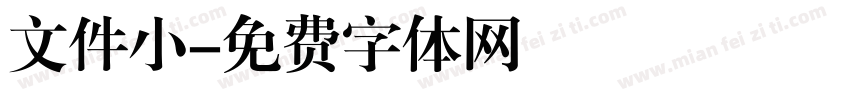 文件小字体转换