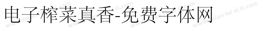 电子榨菜真香字体转换