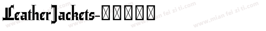 LeatherJackets字体转换