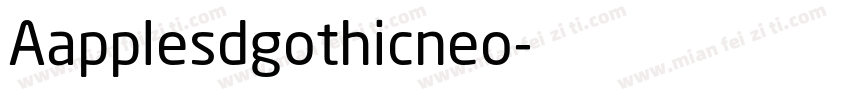 Aapplesdgothicneo字体转换