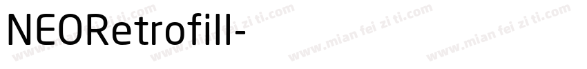 NEORetrofill字体转换