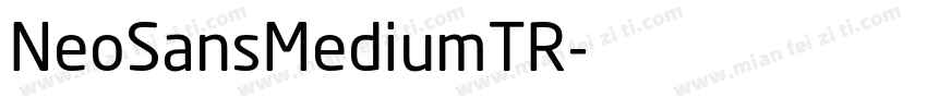 NeoSansMediumTR字体转换