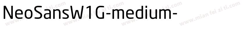 NeoSansW1G-medium字体转换