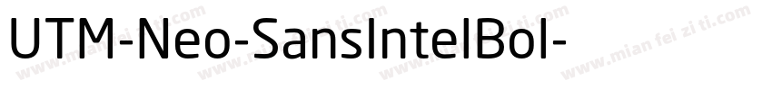 UTM-Neo-SansIntelBol字体转换