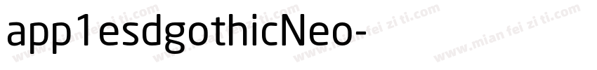 app1esdgothicNeo字体转换
