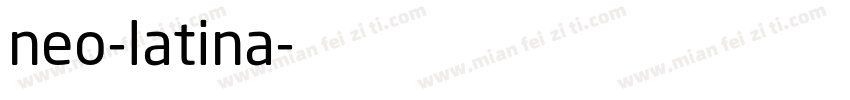 neo-latina字体转换