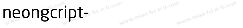 neongcript字体转换