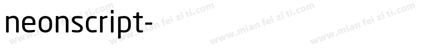 neonscript字体转换