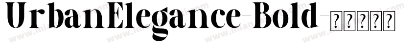 UrbanElegance-Bold字体转换