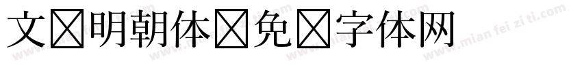 文汇明朝体字体转换