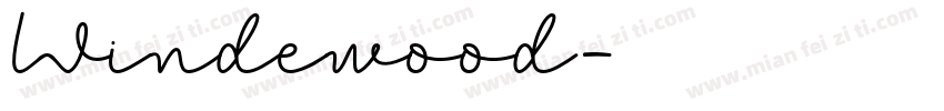 Windewood字体转换