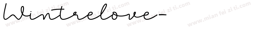 Wintrelove字体转换