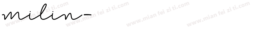 milin字体转换
