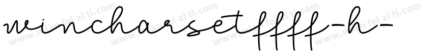 wincharsetffff-h字体转换