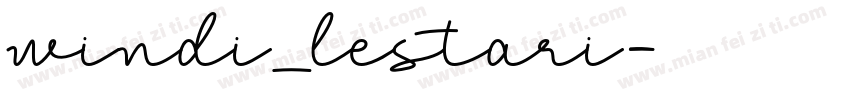 windi_lestari字体转换