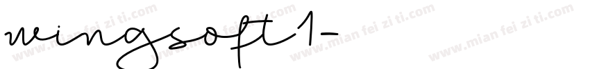 wingsoft1字体转换