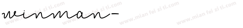 winman字体转换